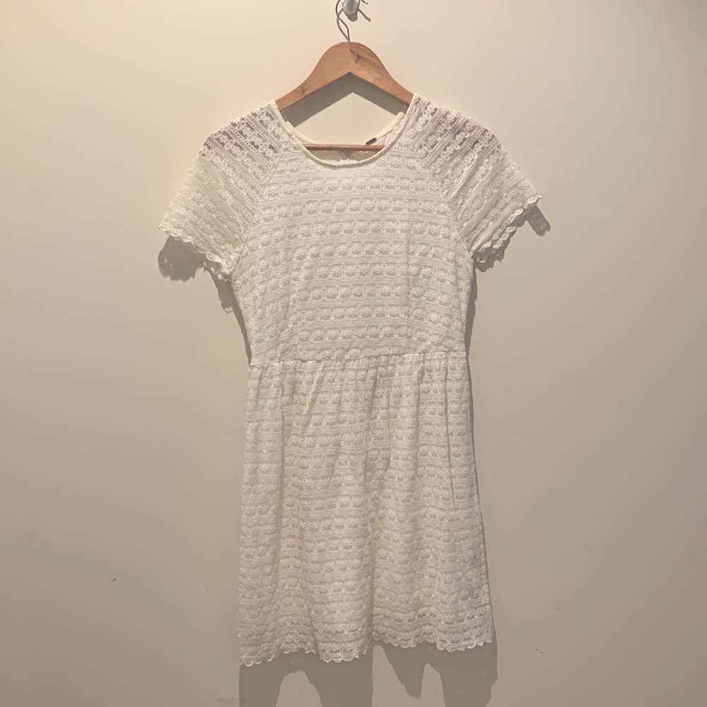 Free People White Dress Size 6